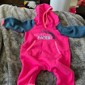 North Face 0-3 months romper